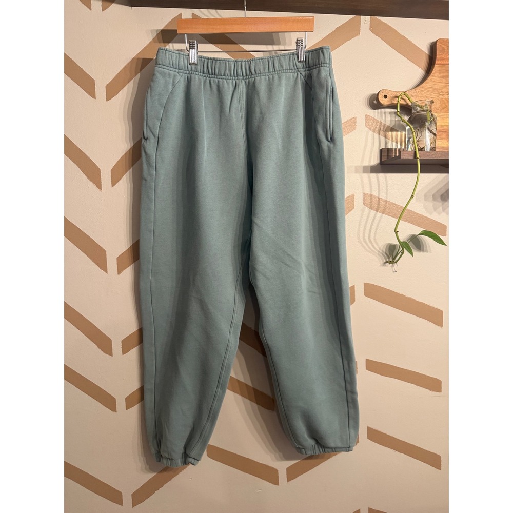Lululemon Scuba High-Rise Jogger Women Large Teal Fleece Sweatpants LW5GLNS